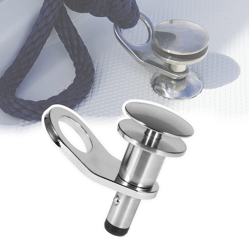 3/8 Marine Stainless Steel Quick Release Boat Fender Holder Kit with Rope