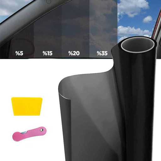 DURAFORCE 300CM Uncut Roll Window Tint Film 5% VLT Car Home Office Glass