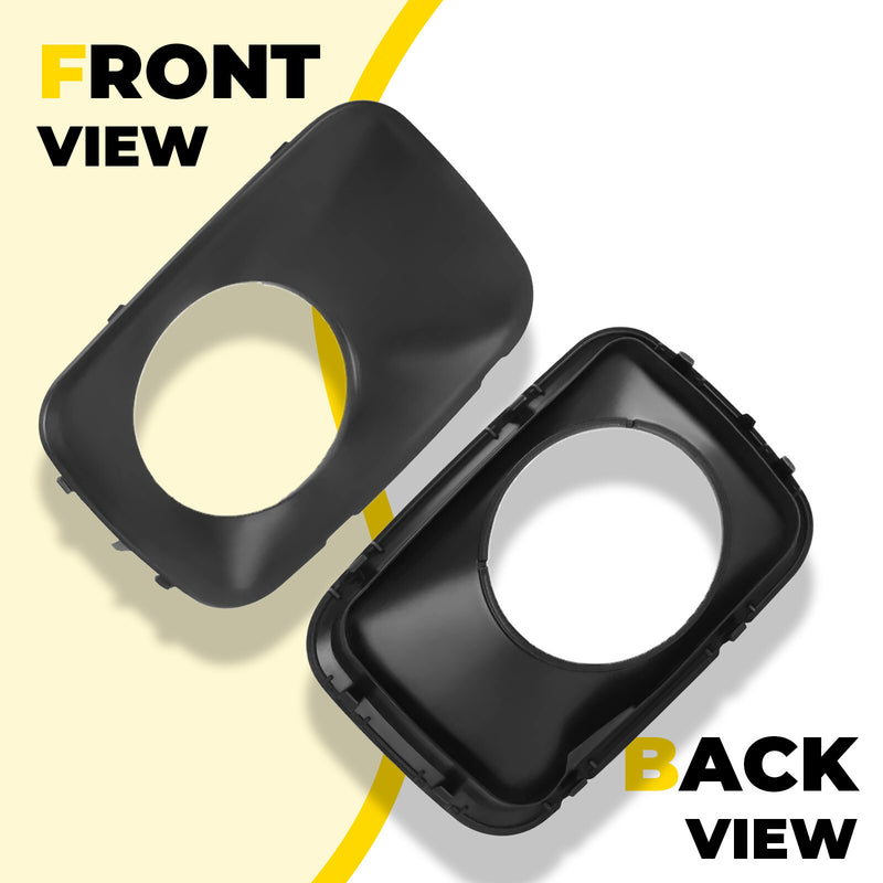Fog Light Trim Cover for Honda Pilot 2009 2010 2011 Black Driver & Passenger
