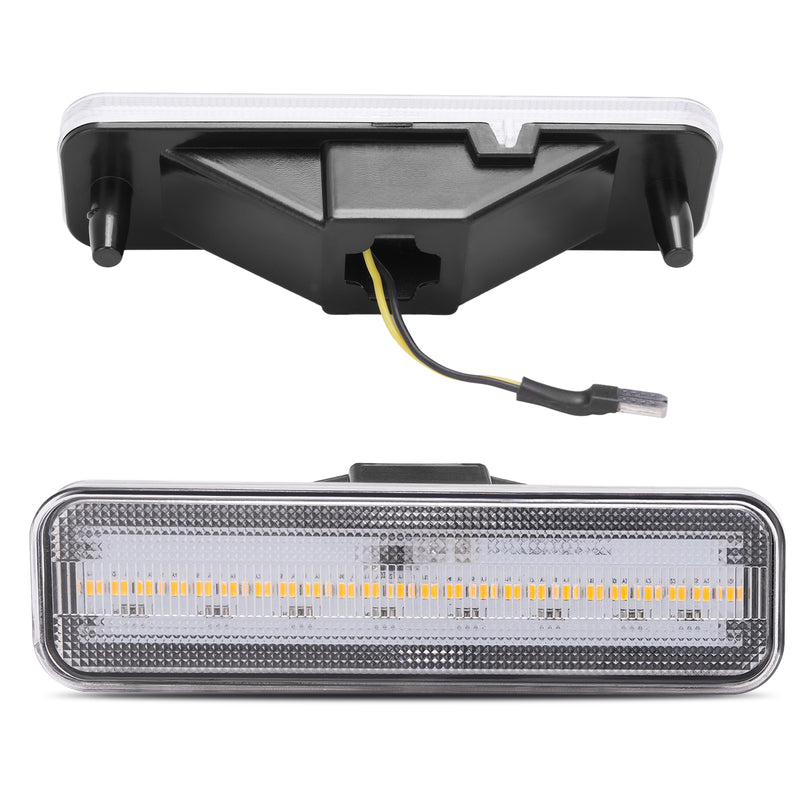 Yellow LED Front Side Marker Lights for El Camino Caballero Malibu 78-87 2 Pcs