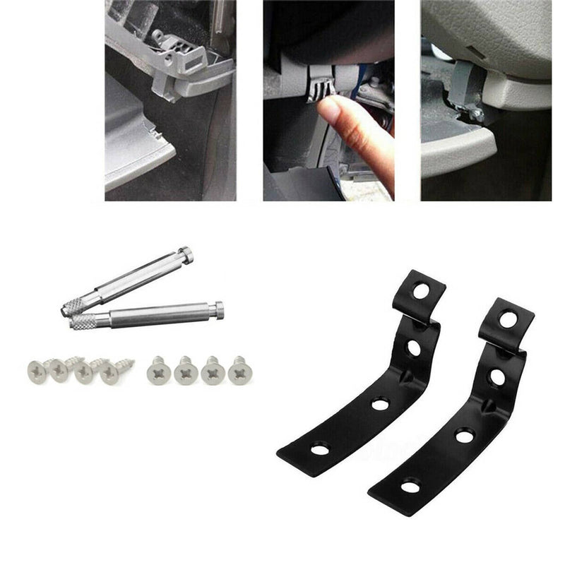 Glove Box Lid Hinge Repair Brackets Kit for Audi SEAT 2002-2014