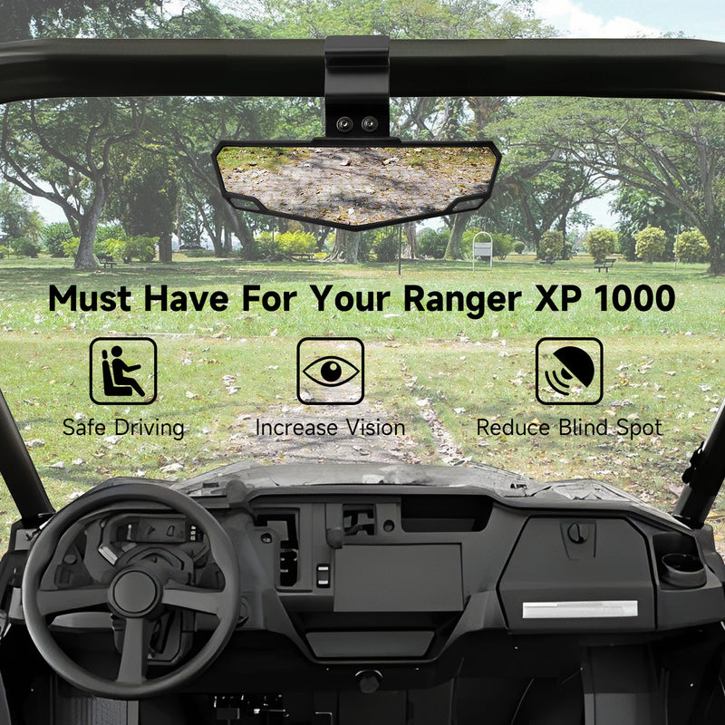 UTV Rear View Center Mirror for Polaris Ranger XP 1000 Crew Diesel XP 900