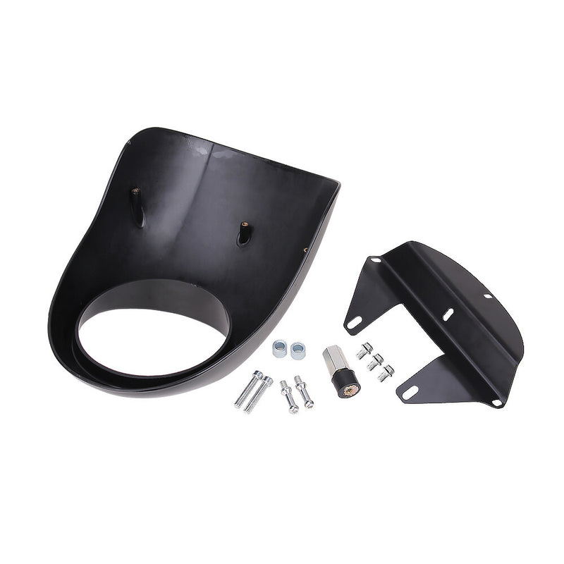 Front Cowl Headlight Fairing w/ Kits for Harley Sportster XL 883 1200 Dyna Racer