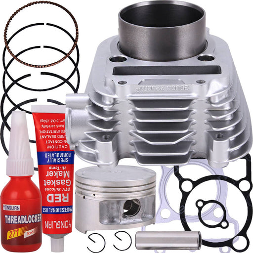 DURAFORCE 70mm Cylinder Piston Gasket Top End Kit for Yamaha TTR225 1999-2004 2000 2001