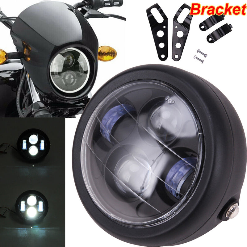 6.5 Inch LED Headlight Bracket Universal for Harley Bobber Cafe Racer