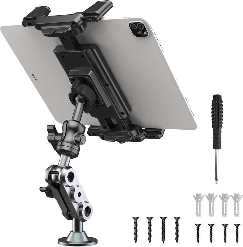Tablet Mount for Truck Heavy Duty Drill Base Phone Holder for Car Dashboard Wall