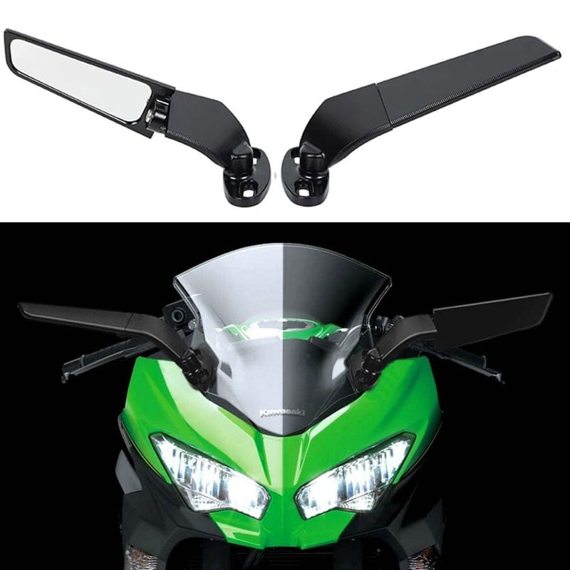 Adjustable Rearview Wind Wing Mirrors for Kawasaki NINJA ZX6R 2001-2004