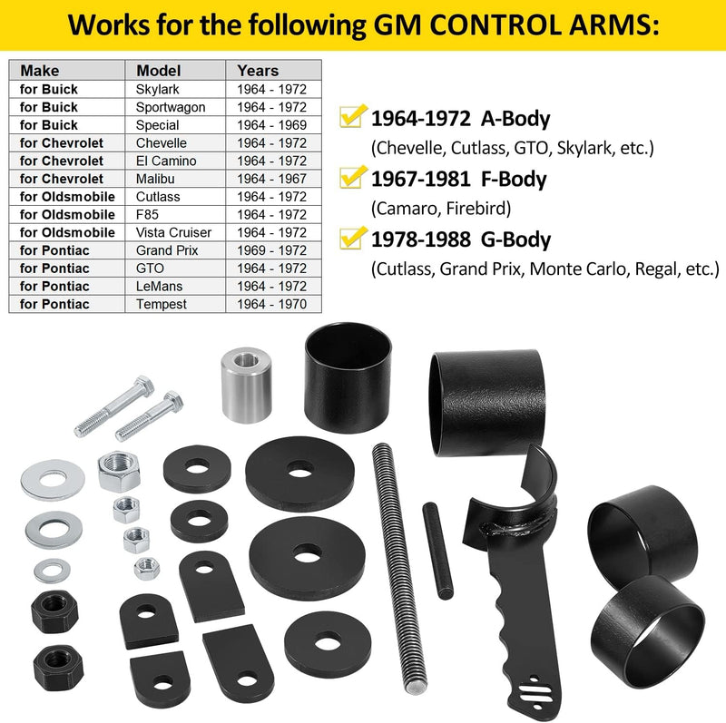 85000009 Upper Lower Control Arm Bushing Removal Install Tool for GM A/F/G-Body