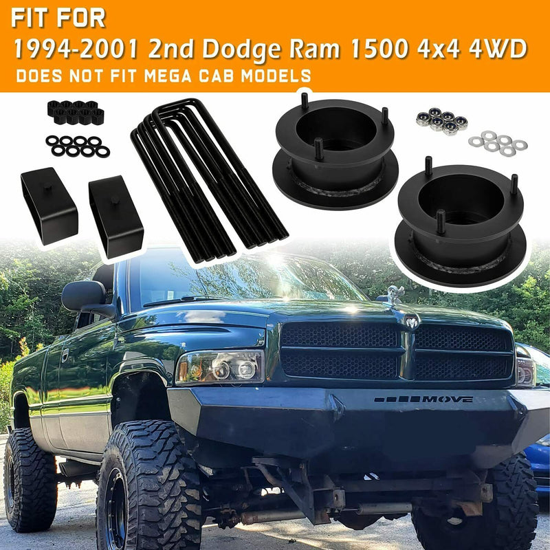 3 Inch Front 3 Inch Rear Full Lift Kit for Dodge Ram 1500 1994-2001 4X4 4WD
