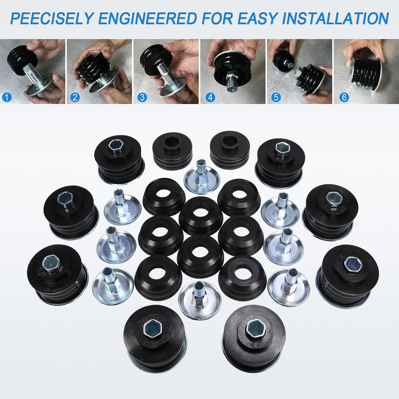 Body Cab Mount Kit for Ford F350 F250 Super Duty 2008-2016 KF04060BK