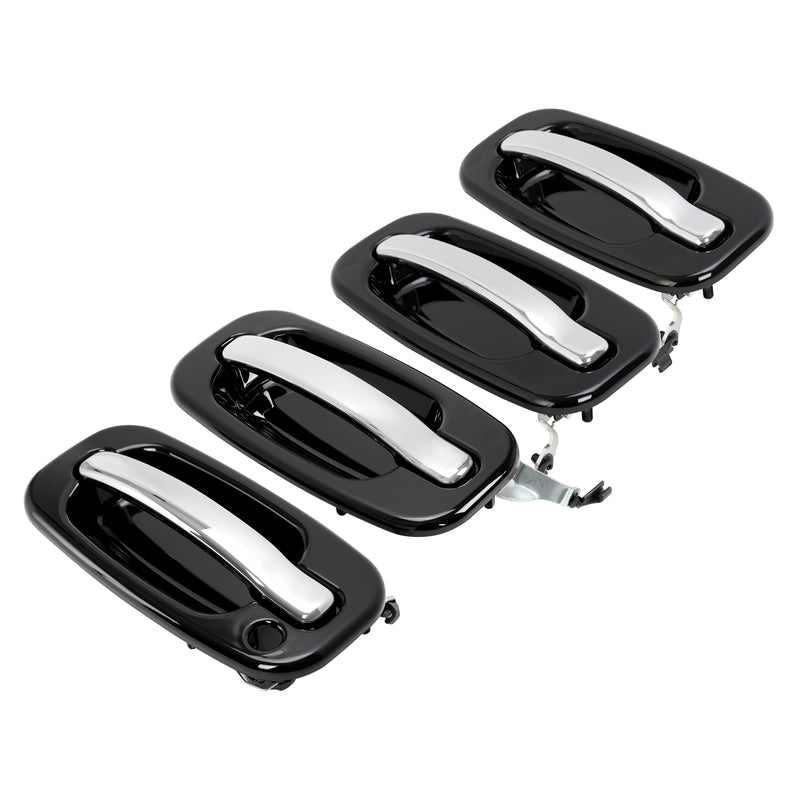 4X Outer Door Handles for Chevy Silverado for GMC Sierra for Cadillac 1999-2006
