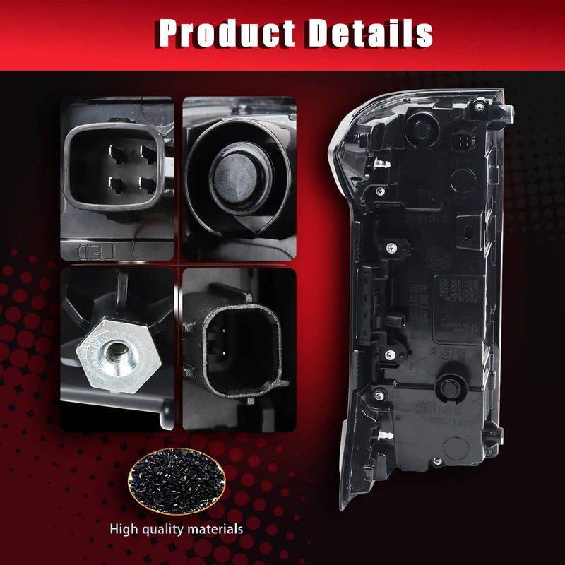 81550-AK050 Passenger Side LED Tail Light Assembly for Toyota Tacoma