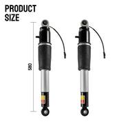 DURAFORCE Front Rear Shock Strut Assys for GMC Yukon Escalade Tahoe Suburban 2015-2020 4Pc