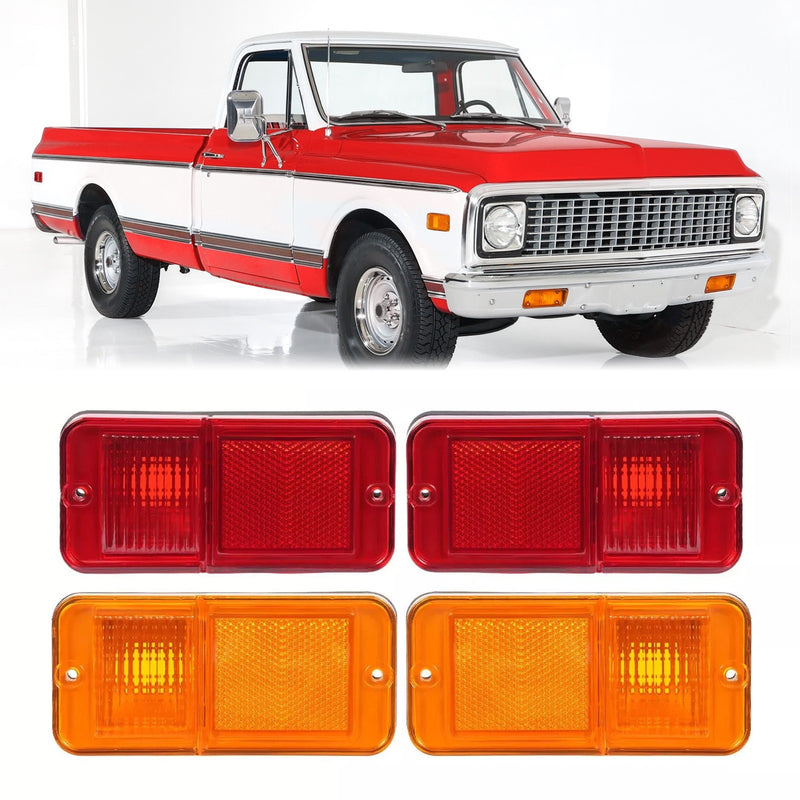Front Rear Side Marker Lights for Chevrolet and GMC C/K Pickup Trucks 1968-1972