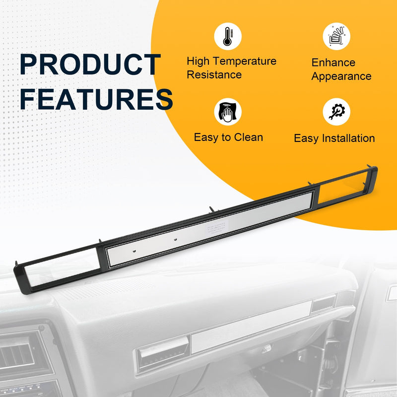 Brushed Aluminum Dash Trim Molding for Chevrolet GMC C10 Truck Blazer 1973-1980