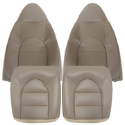 DURAFORCE 1999-2000 Ford F250 F350 Lariat Tan Leather Seat Covers Driver & Passenger