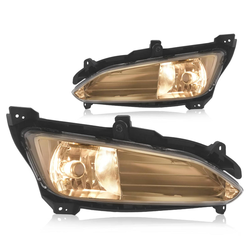 DURAFORCE Front Driving Fog Light Lamp Assembly for Hyundai Santa Fe Sport 2013-2016 Pair