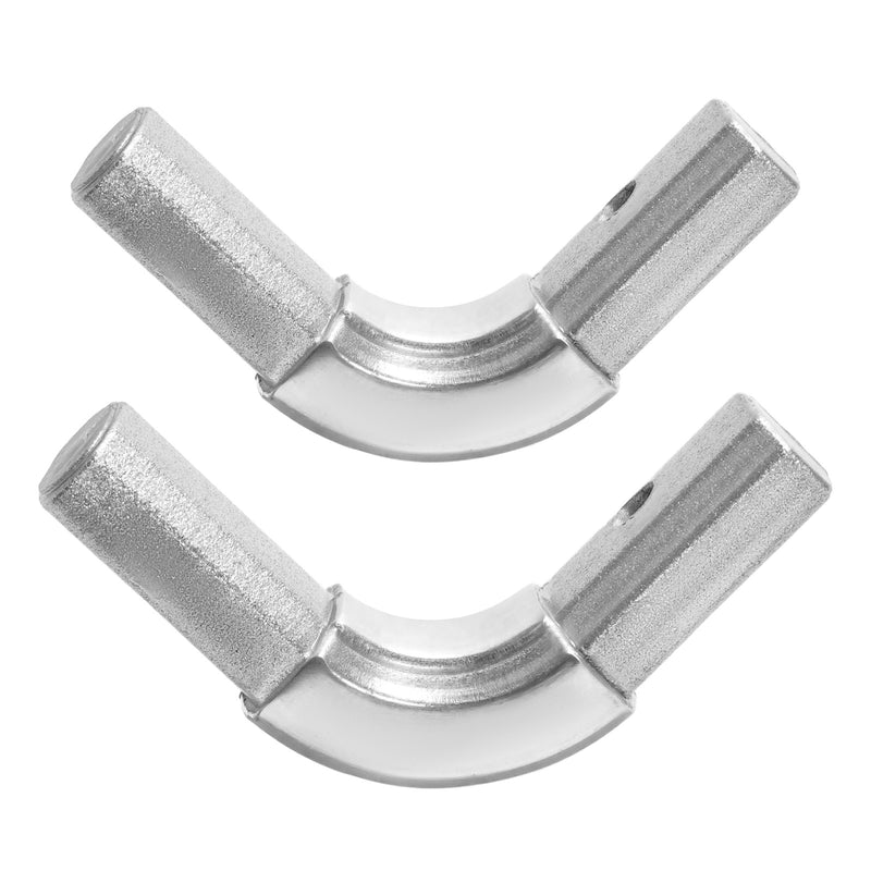90 Degree Aluminum Arm Corner Joint for Dump Truck Tarp System Silver Pair