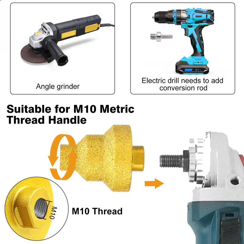 M10 Thread Diamond Core Stepped Pagoda Drill Bit Multi-Layer Conical Hole Opener
