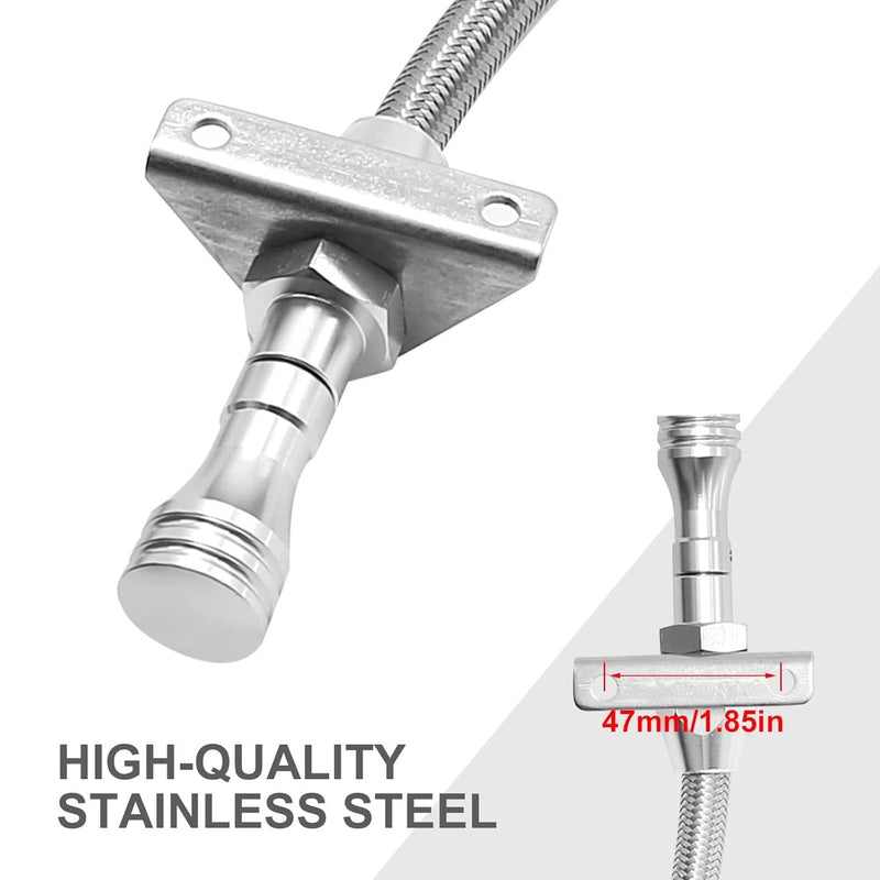 Flexible Stainless Transmission Dipstick for GM Chevy TH350 TH400 Turbo SBC BBC