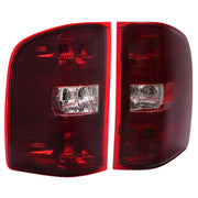 DURAFORCE Smoke Red Tail Lights LH RH for Chevy Silverado 1500 2500 3500HD 2007-2013