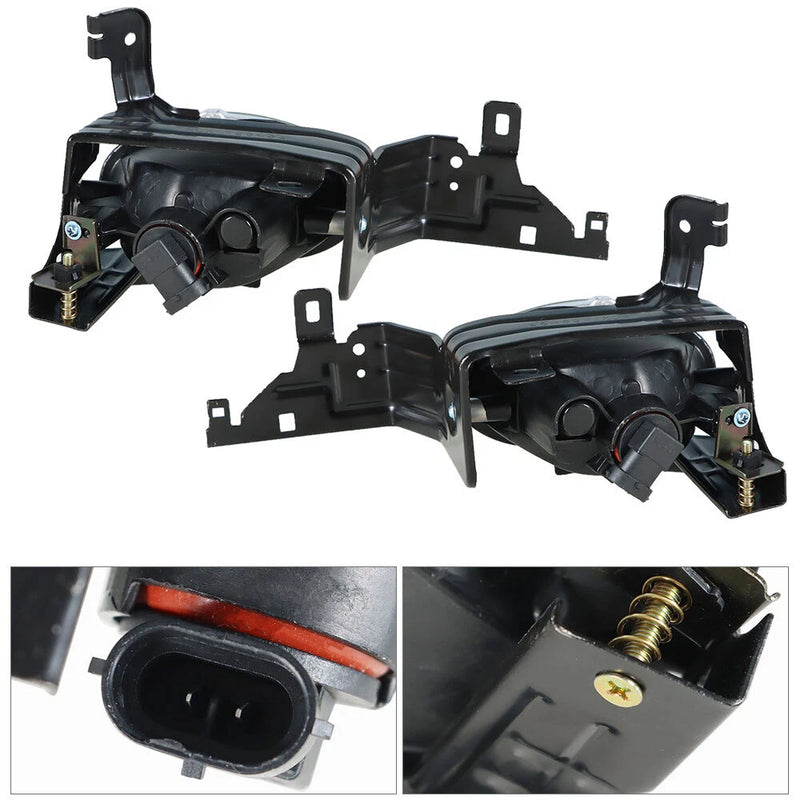 DURAFORCE For 2011-2012 Honda Accord Sedan Clear Fog Lights Bumper Driving Lamps+Switch