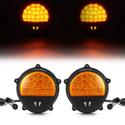 DURAFORCE 12422957 LED Front Amber Turn Signal Parking Lights for Humvee M35 M998 2PCS