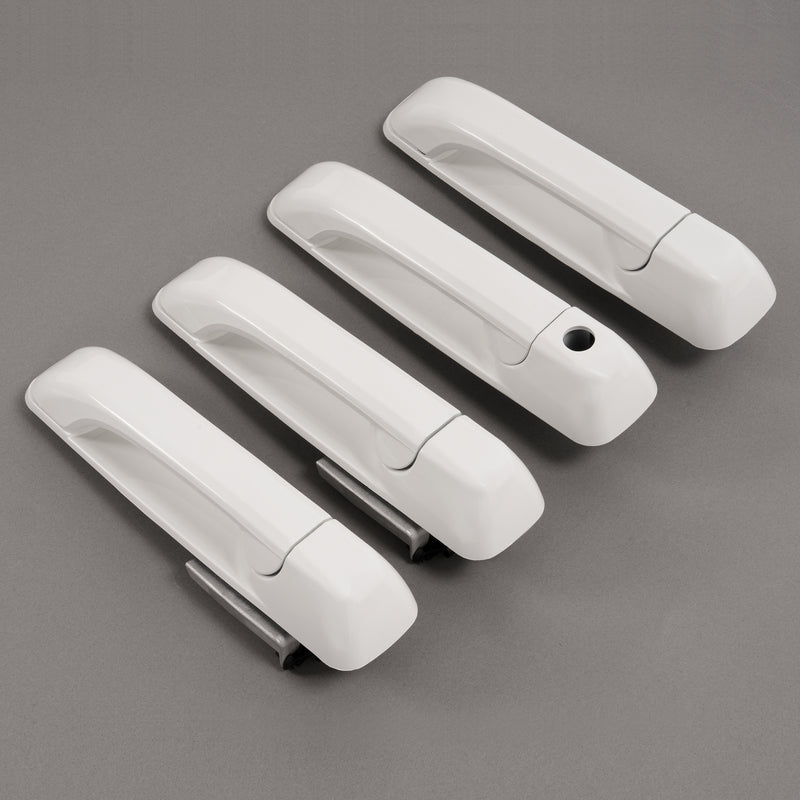 Outside Door Handle White for Dodge Ram 1500 2009-2024 2500 2011-2025 4 Pcs