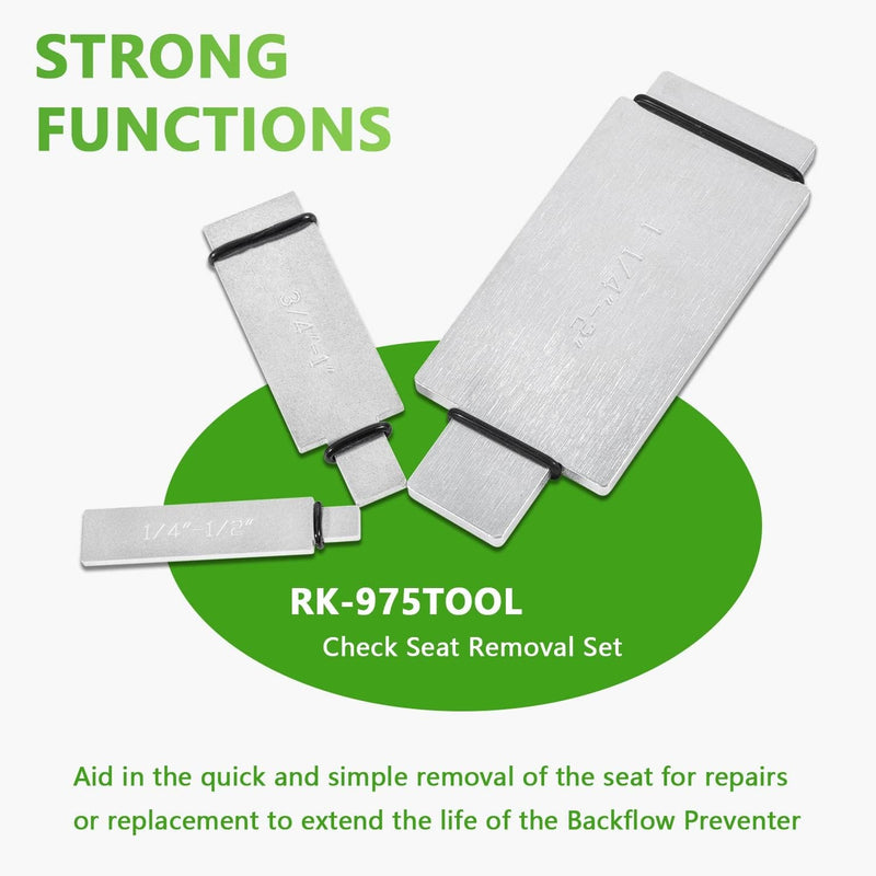 RK-975TOOL Check Seat Removal Tool Kit for Wilkins 1/4 to 2 Model 950XL 975XL