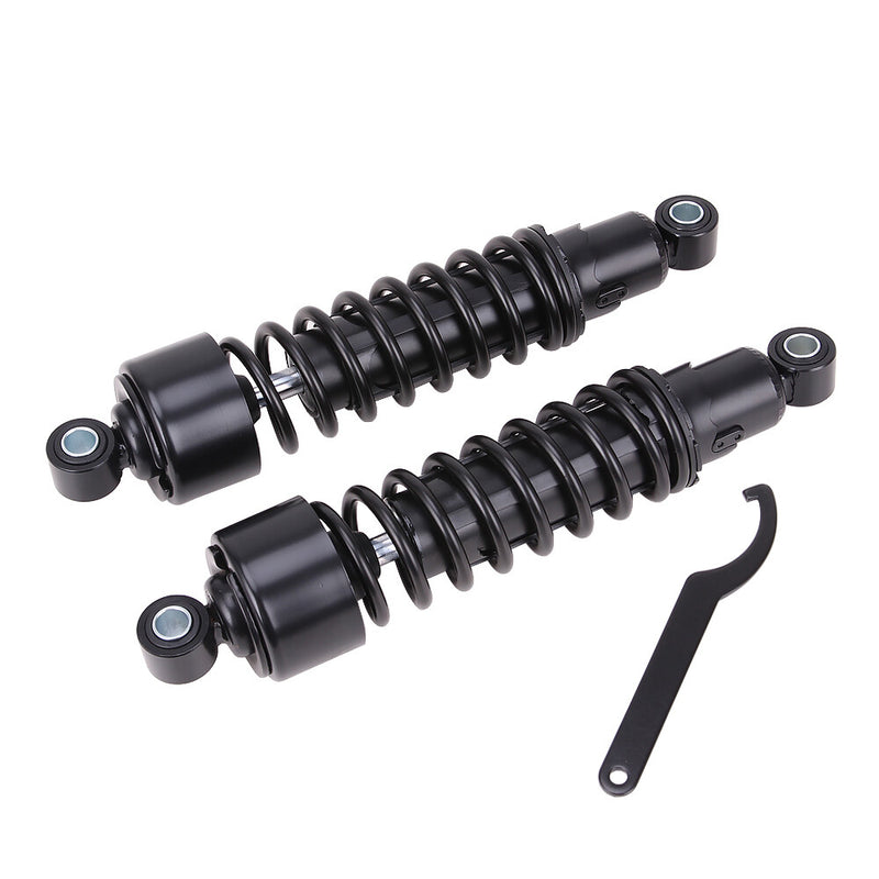 11.75in Black Rear Shocks Absorber for Harley Sportster XL883 1200 FXR 72 48