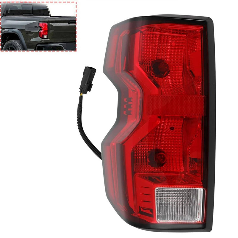 Driver Side Tail Light Halogen with Bulb for Chevrolet Colorado 2023-2024
