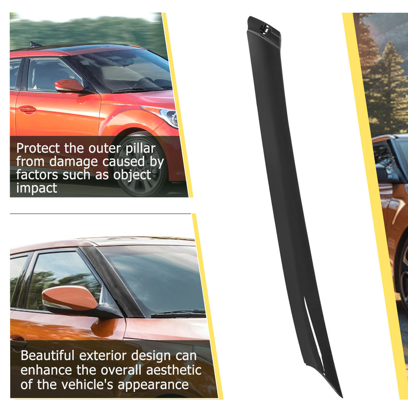 #861802V000 Right Side Windshield Pillar Molding for Hyundai Veloster 2012-2017