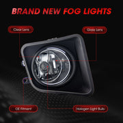 DURAFORCE For 2014 2015-2021 Toyota Tundra Fog Lights Pair Front Bumper Driving Lamp