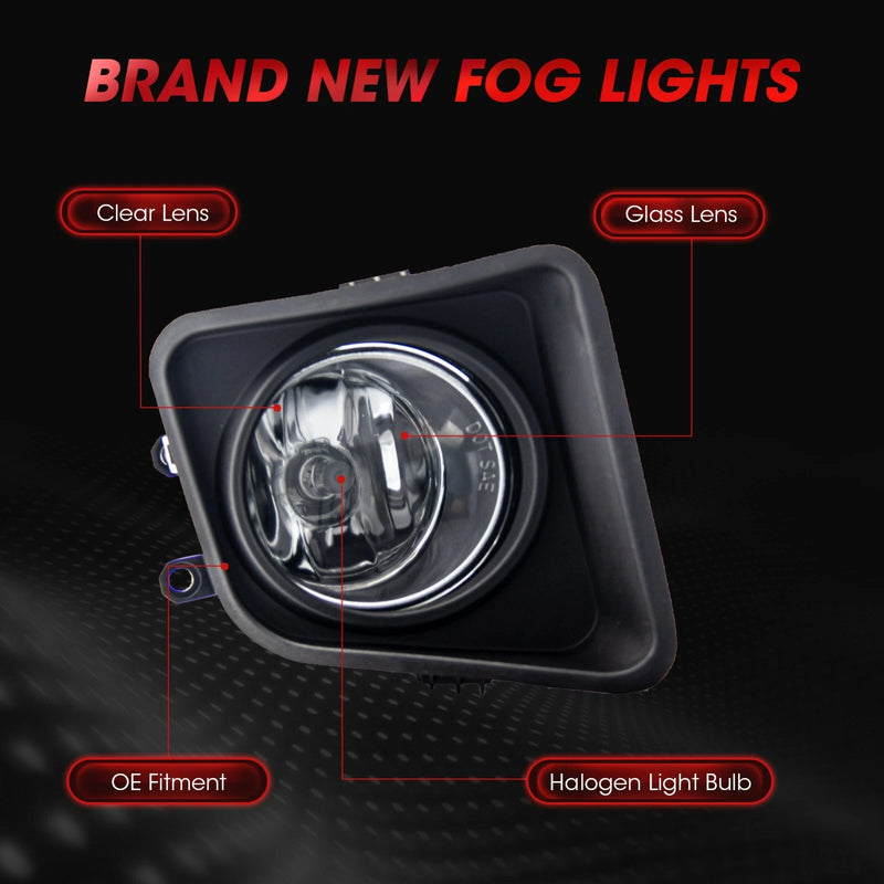 DURAFORCE For 2014 2015-2021 Toyota Tundra Fog Lights Pair Front Bumper Driving Lamp