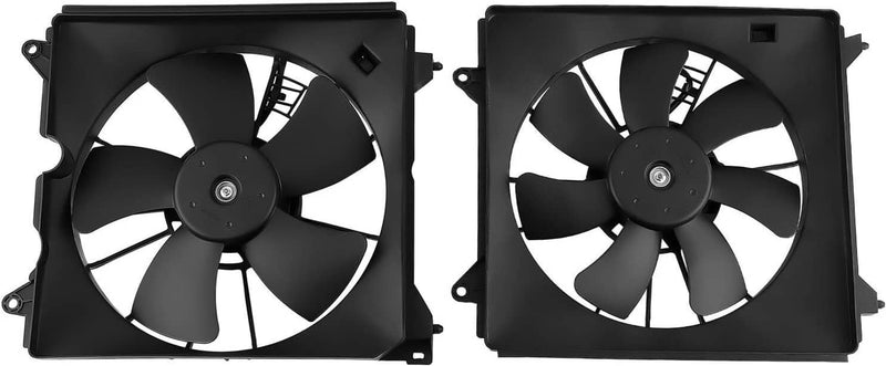 A/C Condenser Radiator Cooling Motor Fan for 2013-2017 Honda Accord Touring 2Pcs