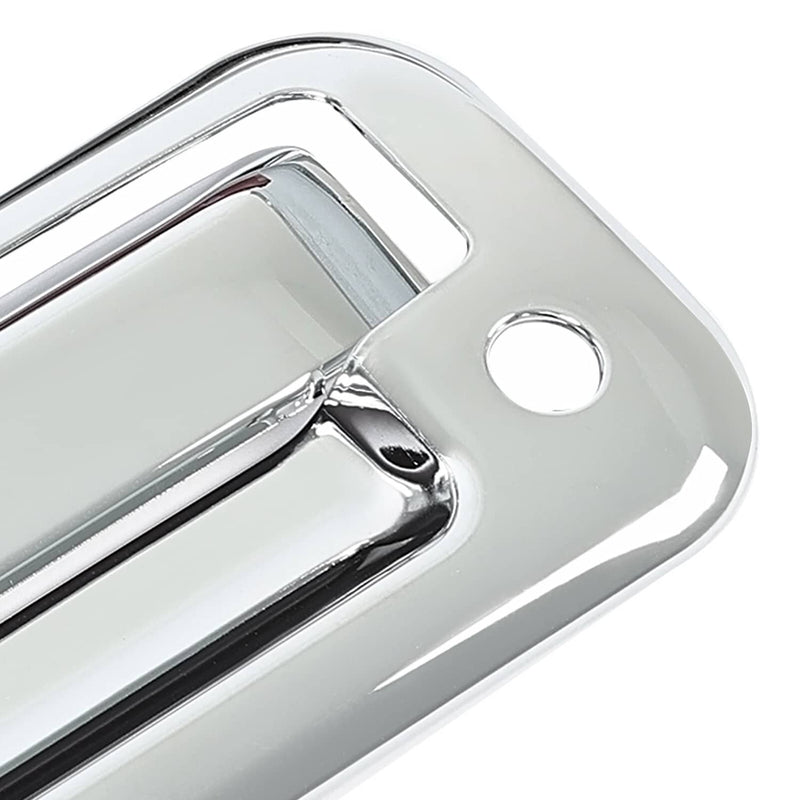 DURAFORCE Door Handle Cover for Ford F-150 F150 4DR Crew Cab 2004-2014 Chrome ABS Keypad
