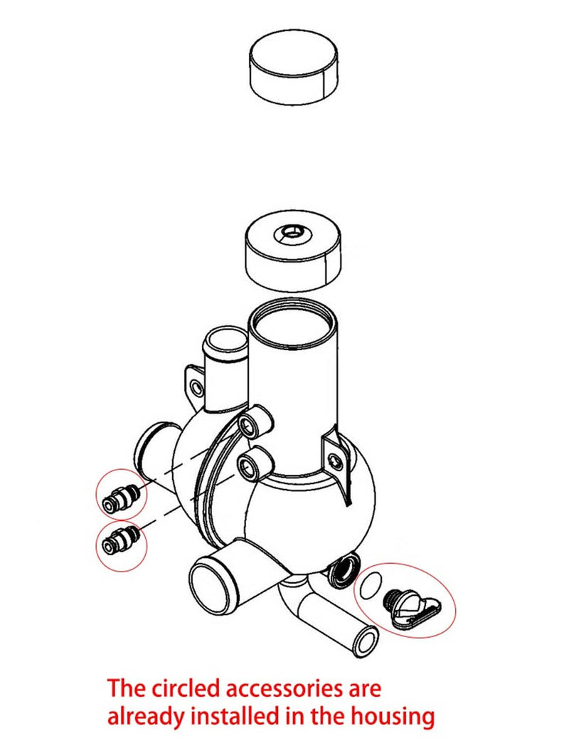 DURAFORCE Water Distribution Housing for MerCruiser Stern Drives 4.3 5.0 5.7 6.2 L Motors