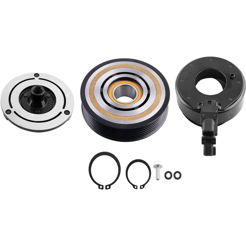 A/C Compressor Clutch Kit Coil Pulley for Jeep Wrangler 3.6L 6 Cyl 2012-2018