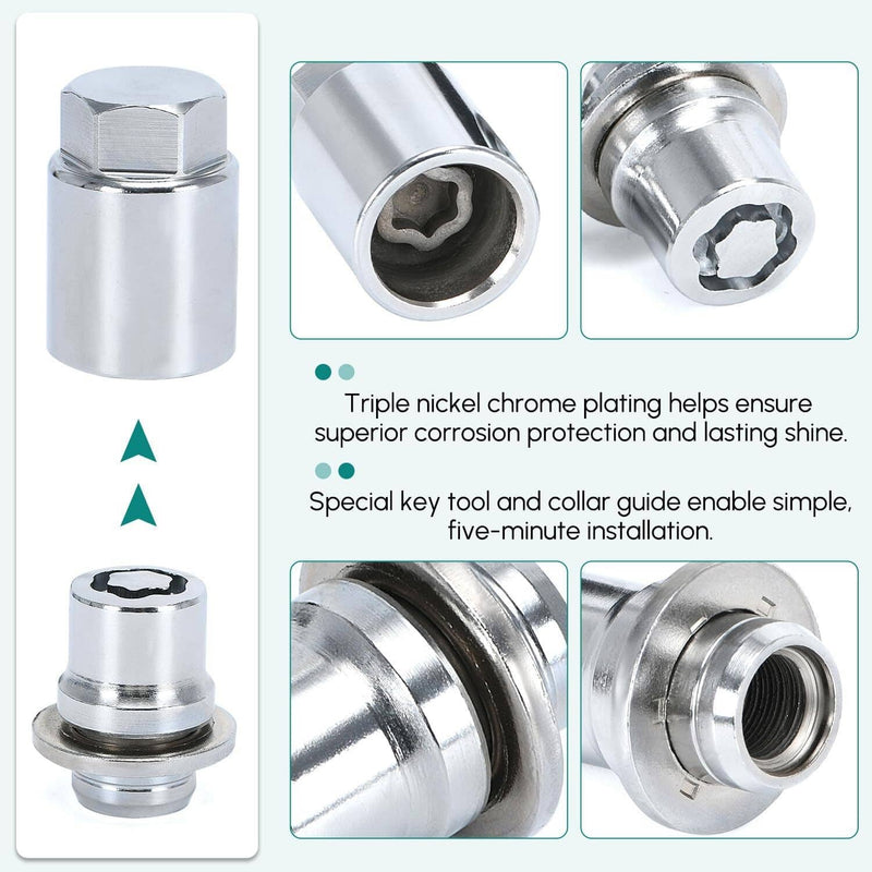 00276-00900 Alloy Wheel Lock Lug Nut Set Anti Theft for Toyota Lexus