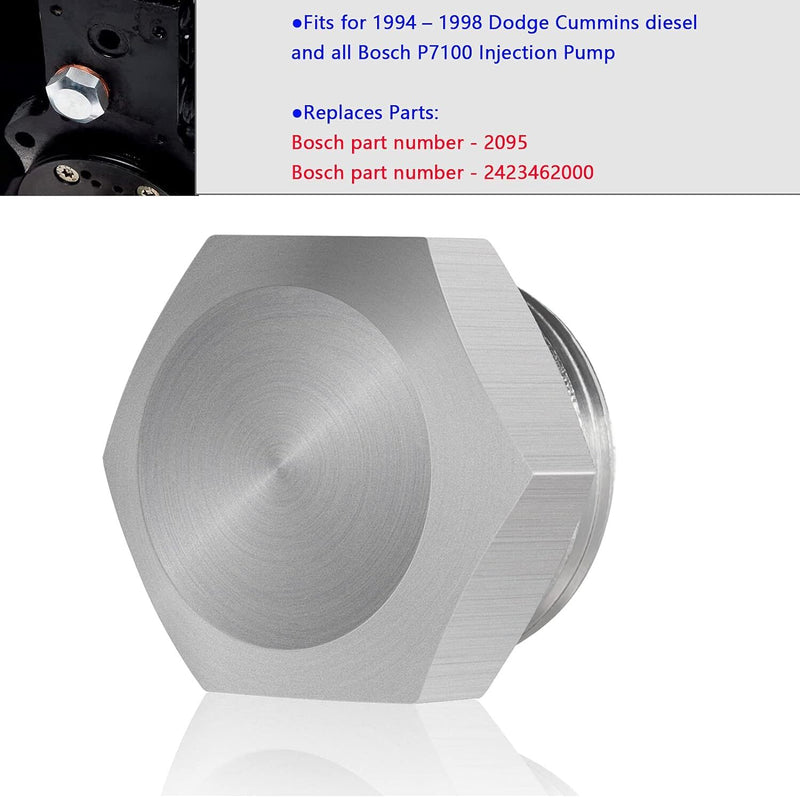 Rack Cap Plug for 1994-1998 Dodge Cummins P7100 Injection Pumps 2500 3500