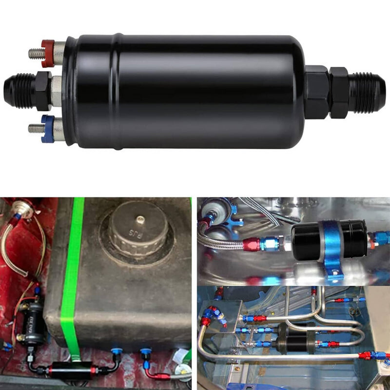 2L High Flow Swirl Fuel Surge Tank AN6 Aluminum with 044 External Pump