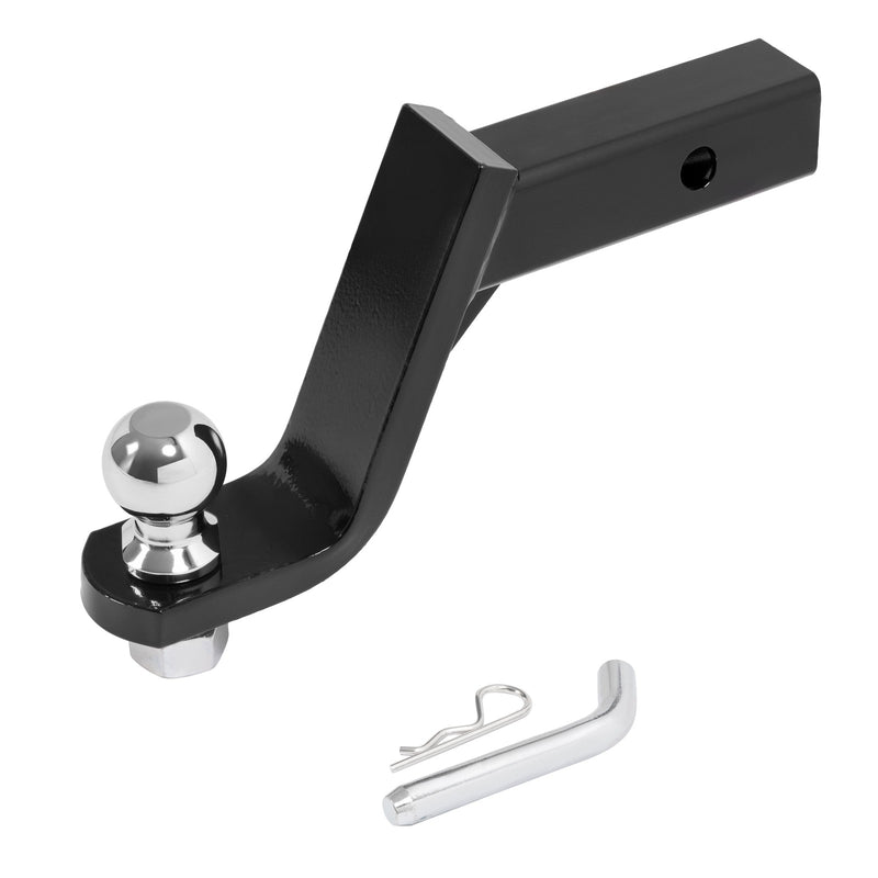 Trailer Hitch Ball Mount With 2" Ball And Pin Fits 2" Receiver 7500 Lbs 6" Drop
