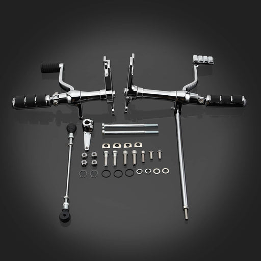 DURAFORCE Forward Controls Pegs Levers Linkage Kit for Harley Sportster 883 1200 91-03
