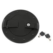 DURAFORCE Locking Fuel Door Gas Tank Cap Cover Aluminum Black For Hummer H2 2003-2009