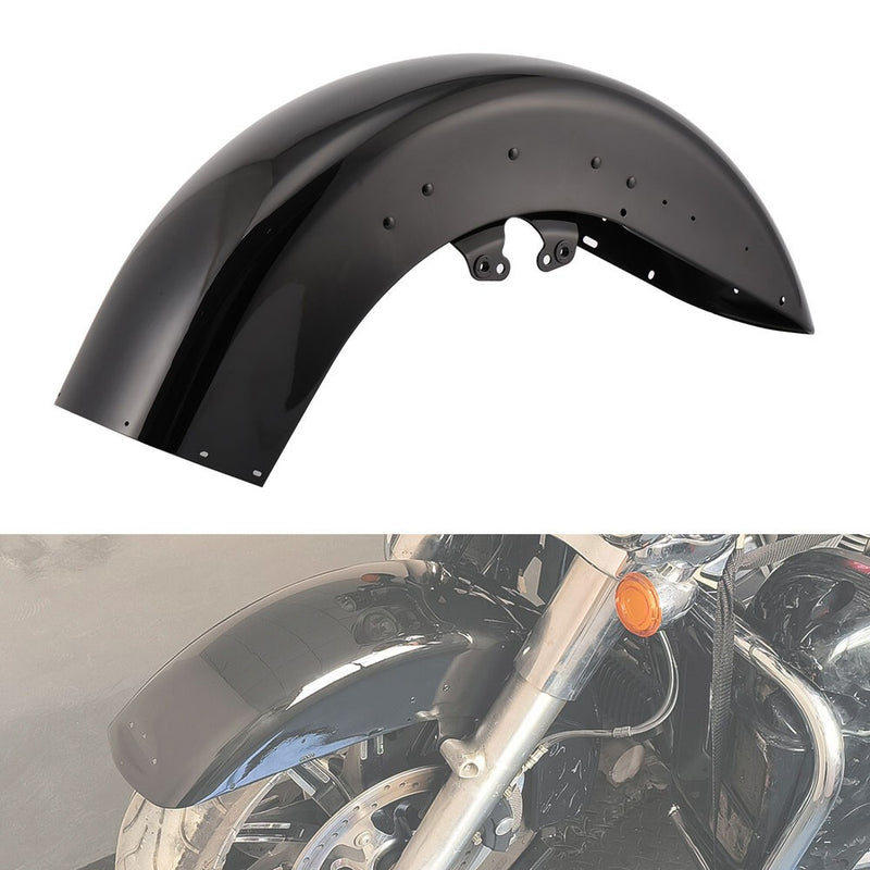 Vivid Black Front Fender for Harley Touring Street Glide Road Glide 2014-2024