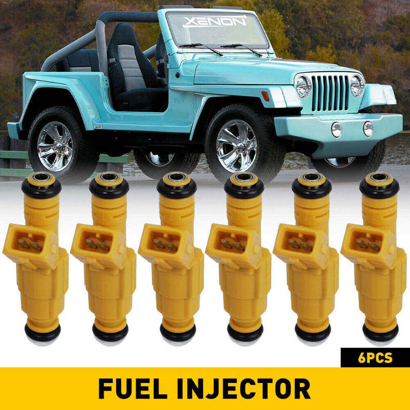 0280155710 Fuel Injectors 6pcs for Jeep Cherokee 4.0L EV1 4 Hole