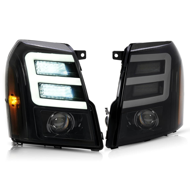 DURAFORCE LED Projector Headlights HID/Xenon for Cadillac Escalade 2007-2010-2014 ESV EXT