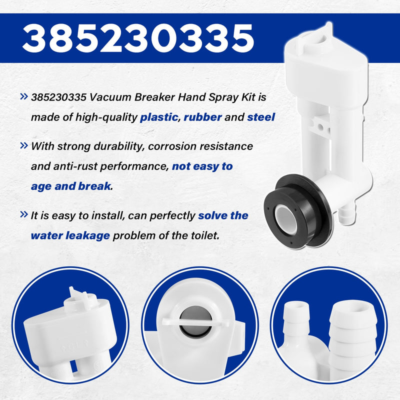 385230335 Toilet Vacuum Breaker Kit with Diverter Valve for Dometic