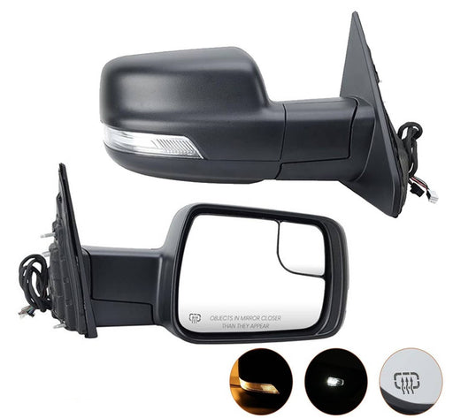 DURAFORCE Right Heated Power Fold Signal Mirror For 2019-2024 Ram 1500 68276500AH