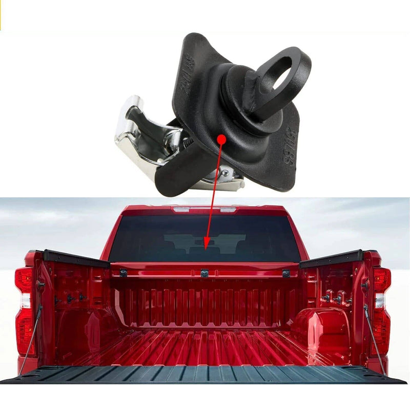 23146899 Black Truck Bed Cargo Tie Down Loop Kit for Silverado Sierra Colorado